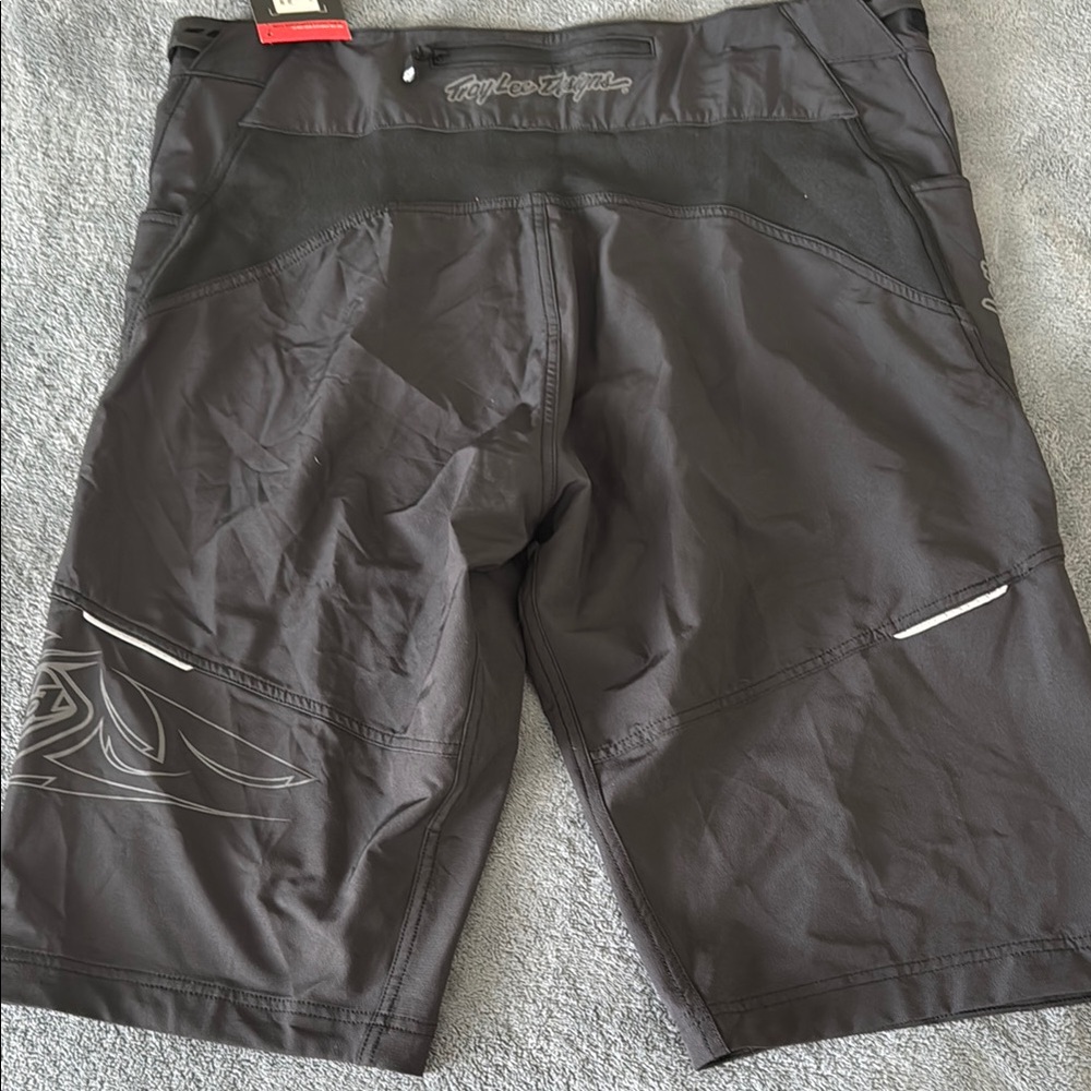 Black Athletic Men's Shorts - Picture 7 of 9